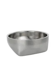 Miska podłużna, dla psa, stal nierdzewna, z podwójnymi ściankami, 21cm