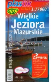 Mapa turystyczna Wielkie Jeziora Mazurskie 1:77 000