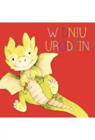 Karnet kwadrat CL4216_PO Urodziny Smok