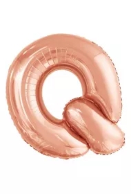 Balon foliowy litera Q różowe złoto
