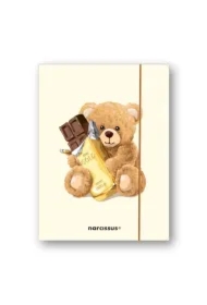 Teczka A4+ z gumką Teddies&Miś z czekoladą