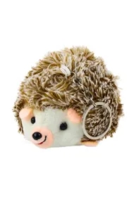 Brelok pluszowy Jeż brązowy 9cm