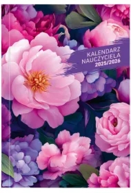 Kalendarz nauczyciela 2025/2026 A5 tygodniowy PCV Kwiaty