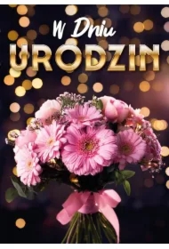 Karnet B6 3D Urodziny