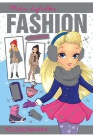 Mała stylistka Fashion z naklejkami. Zima