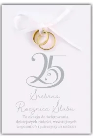 Kartka okolicznościowa Rocznica ślubu 25