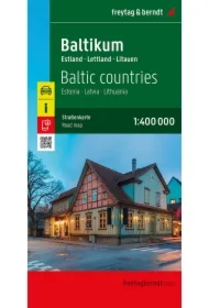 Mapa Kraje Bałtyckie 1:400 000