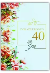 Kartka okolicznościowa Urodziny 40