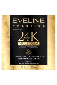 Prestige 24k Snail&Caviar luksusowy głęboko regenerujący kram przeciwzmarszczkowy na noc