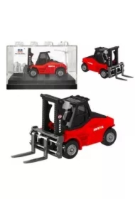 Wózek widłowy metalowy czerwony 1:80