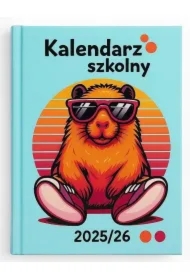 Kalendarz szkolny 2025/2026 A5 tygodniowy Kapibara