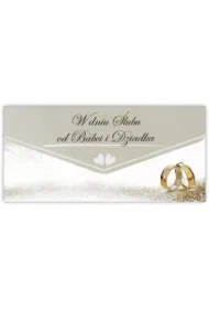 Karnet-koperta Ślub od Babci i Dziadka