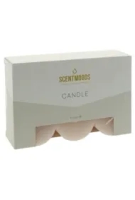 Rustykalna świeca w kolorze Coral 5x5cm