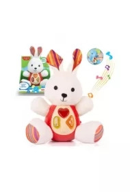 Pluszowy interaktywny Królik z dźwiękiem 18cm