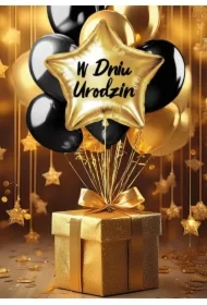 Karnet B6 3D Urodziny