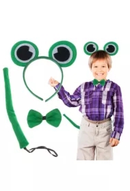 Opaska żabka + muszka + ogonek strój przebranie