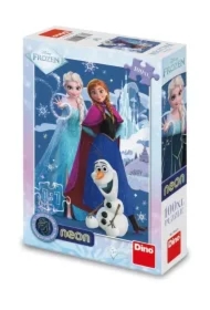 Puzzle 100 el. świecące w ciemności Kraina Lodu Frozen