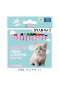 Kredki woskowe 12 kolorów Kitty