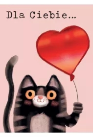 Karnet B6 Kot z balonem