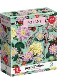 Puzzle 350 el. Hard-S Botanika: Kwiaty lotosu i ryby
