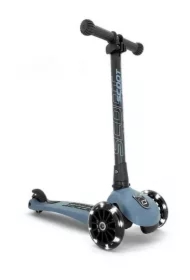 Highwaykick 3 LED Hulajnoga trójkołowa składana ze świecącymi kółkami 3-7 lat Steel