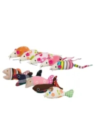 Myszy i ryby, plusz/tkanina, 9&ndash;12 cm