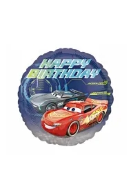 Balon foliowy Cars - Happy Birthday 46cm