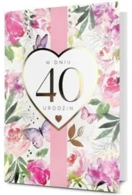 Karnet B6 Urodziny 40