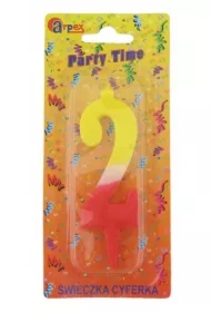 Świeczki Urodzinowe Party Time Cyfra 2 D9905-2