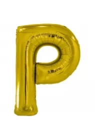 Balon foliowy litera P złota