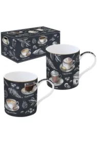 Kubek porcelanowy w ozdobnym pudełku 350ml 2 szt