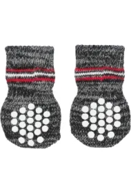 Skarpetki dla psa, antypoślizgowe L&ndash; XL, szare