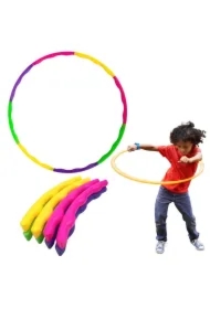 Hula Hop z wypustkami składane kolorowe 50cm 7el