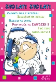 Karnet Smile B6 + koperta. Wzór nr 03 Urodziny