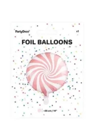 Balon foliowy Cukierek jasny różowy