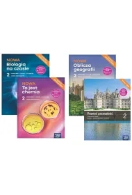 Pakiet: NOWA Biologia na czasie 2. Podręcznik, NOWE Oblicza geografii 2. Podręcznik, NOWA To jest chemia 2. Podręcznik, Poznać przeszłość 2. Poziom podstawowy. Podręcznik. Liceum i technikum. Zakres podstawowy. Edycja 2024