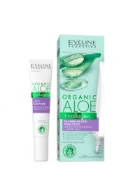 Organic Aloe+Collagen płynne płatki pod oczy redukujące zmarszczki i kurze łapki
