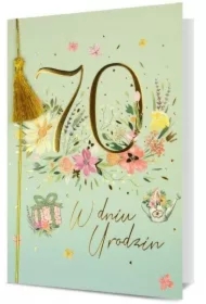 Karnet B6 Urodziny 70
