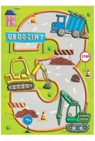 Karnet B6 Urodziny 3 - Budowa