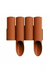 Palisada ogrodowa 4 Standard ceglasta 14,5 cm x 2,3 m