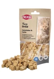 Liofilizowana wątróbka jagnięca z łososiem, przysmak, dla kota