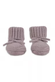 Buciki niechodki z wełny merino 100% różowe Rose 0-6 mies.