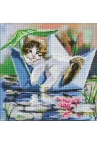 Doamentowa mozaika - Relaks w lecie 40x40cm