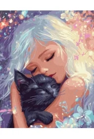 Malowania po numerach - Puszysta maskotka