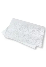 Papier ozdobny brokatowy 140g 40x60cm srebrny 5ark