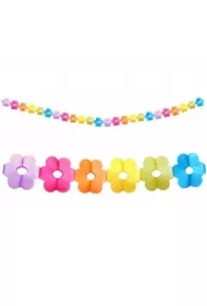 Girlanda papierowa kolorowe Kwiaty