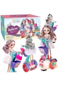 Lalka z balansującym pojazdem