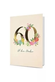 Karnet B6 Urodziny 60