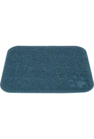 Mata pod kuwetę, dla kota, PVC, niebieska, 37 x 45 cm