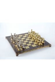 Фото - Настільна гра Manopoulos Discus Thrower Metal Chess Set, szachy, brązowa plansza 36cm 